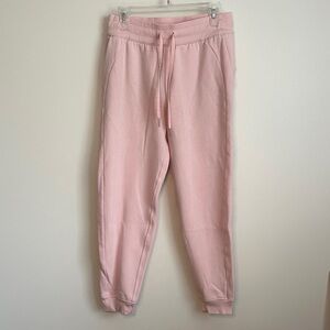 lululemon athletica Scuba High Rise Joggers Sweatpants in Pink Mist